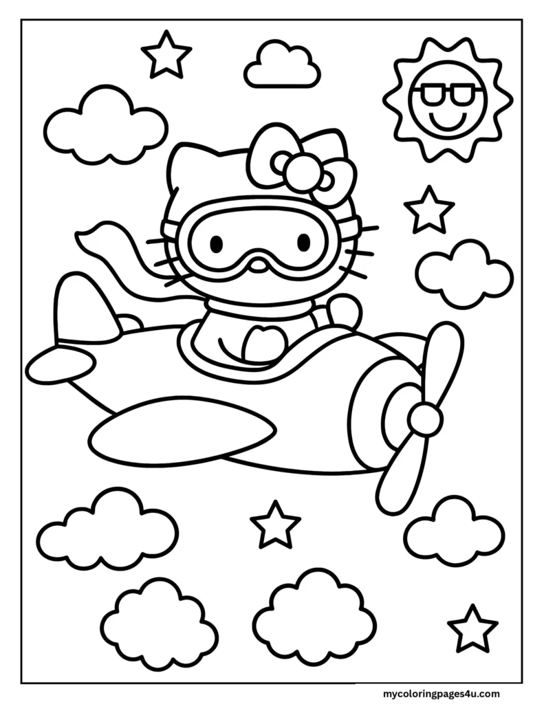 Hello Kitty Flying A pLANE