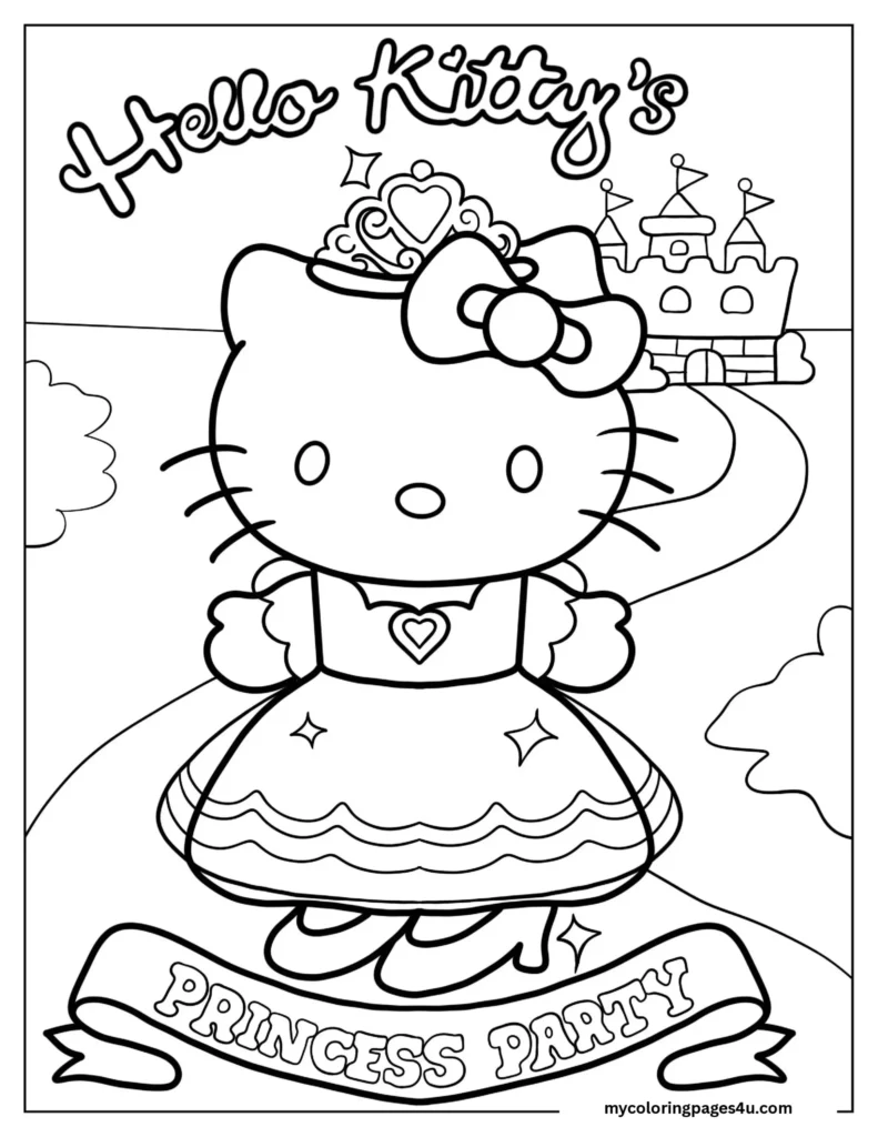 Hello Kitty Princess Party Poster